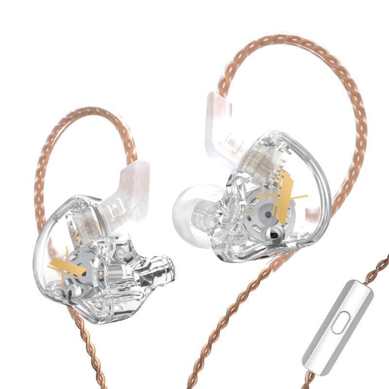 Blue KZ ZSN Pro X and crystal KZ EDX In-Ear earphones gaming and music headphones